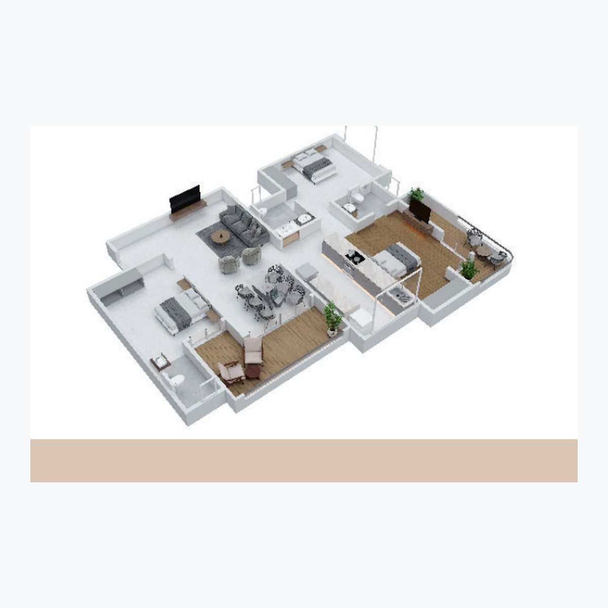 3D Apartment Layout
