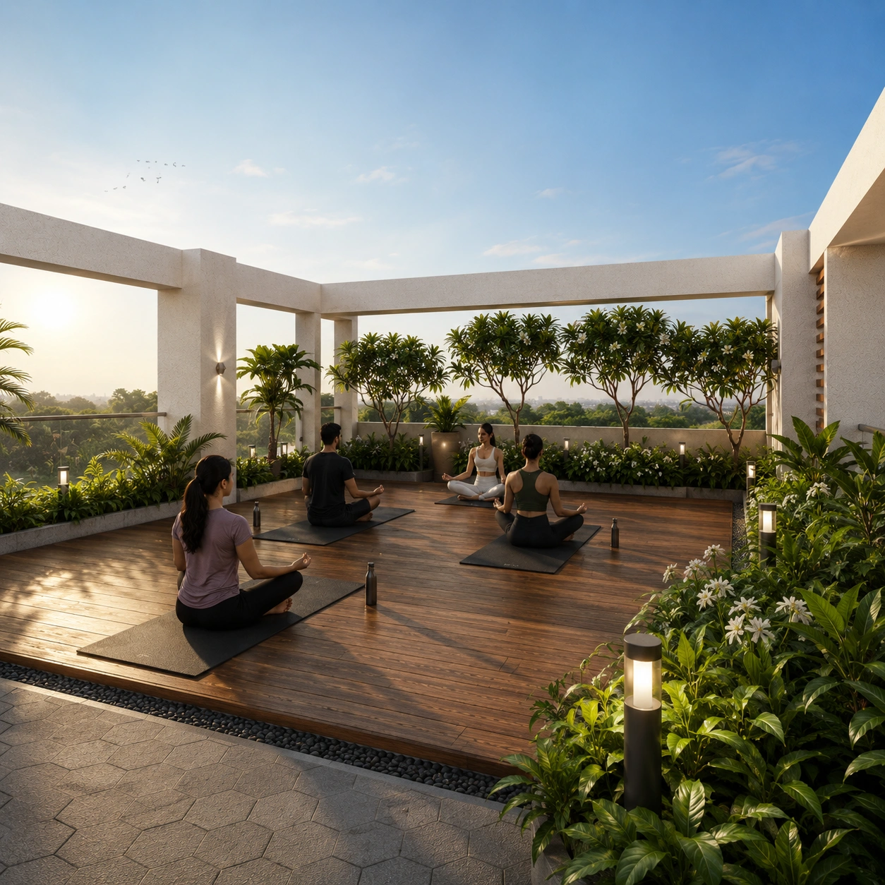 Yoga Deck at Harsh Isha
