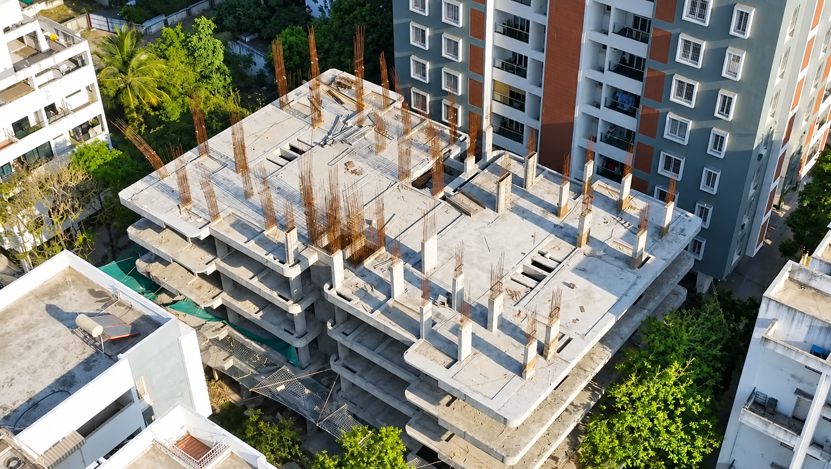 Aerial view of the Harsh Isha project in Balewadi
